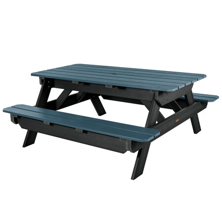 Highwood Usa Rectangle Hometown Picnic Table, Shale, 6 ft L, 30 in H Overall AD-TBL-HI02-SHL